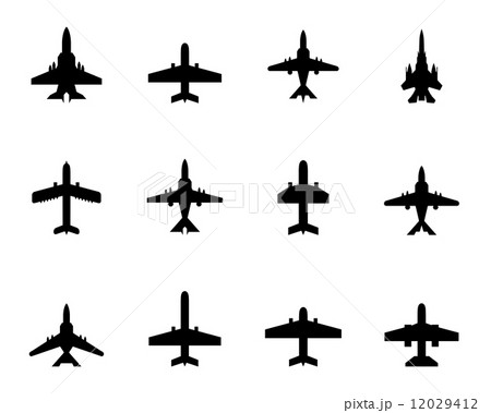 vector icons of airplanes vector icons of airplanes 12029412