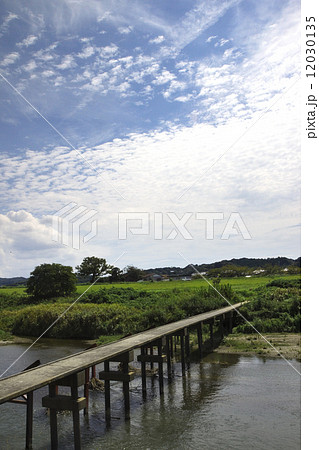 袋井市原野谷川の沈下橋 袋井市原野谷川の沈下橋 12030135