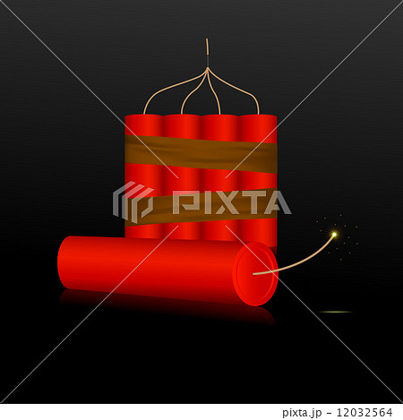 Red Dynamite on a black background Red Dynamite on a black background 12032564