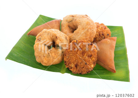 Traditional Indian snack platter 12037602