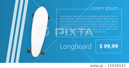 Vector ad layout for longboard 12039141