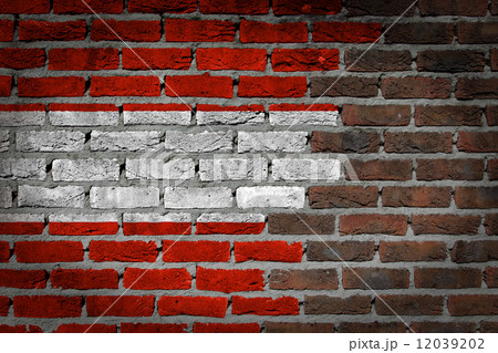 Dark brick wall - Austria 12039202