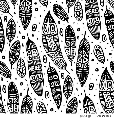 Vintage Feathers. Seamless background. Vintage Feathers. Seamless background. 12039463