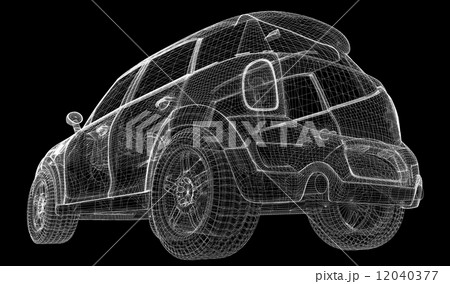car 3D model car 3D model 12040377