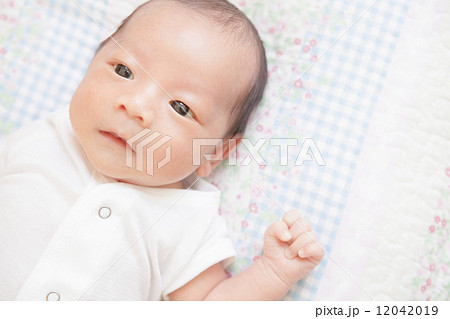 生後27日目 新生児 赤ちゃんの写真素材 1419