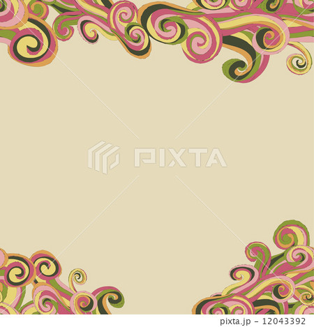 border with abstract hand-drawn pattern 12043392