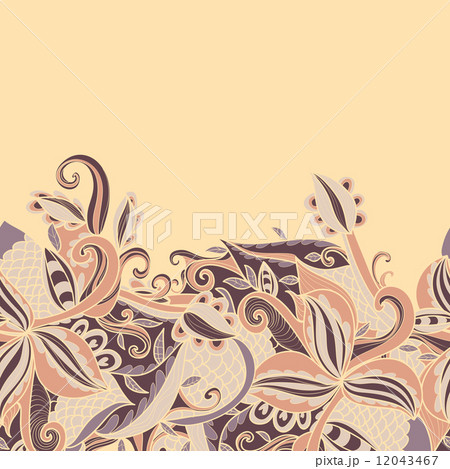 border with abstract hand-drawn pattern 12043467