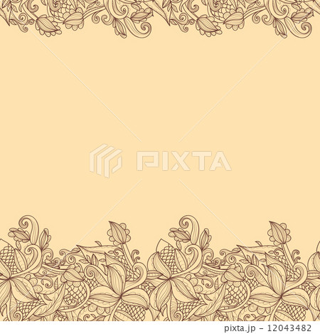 border with abstract hand-drawn pattern 12043482