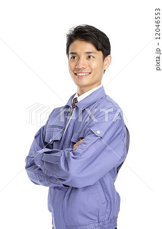 作業着を着た男性 作業着を着た男性 12046553