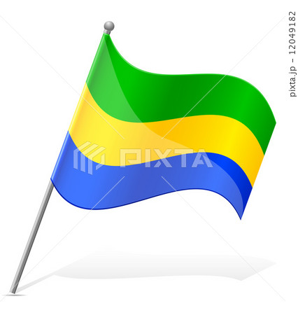 flag of Gabon vector illustration 12049182