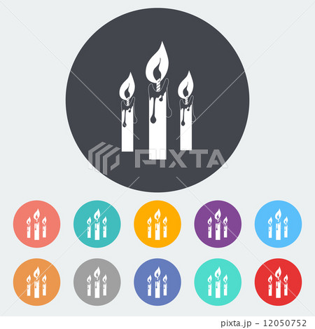 Candles single icon. 12050752