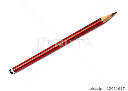 Red pencil isolated on white 12051017