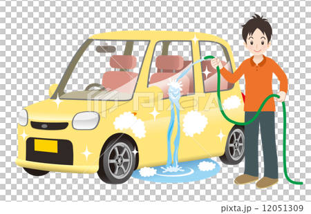 洗車をする男性 12051309
