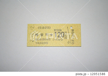 日比谷線の硬券切符 12051586