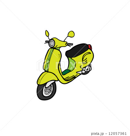 Scooter vintage retro design cartoon 12057361