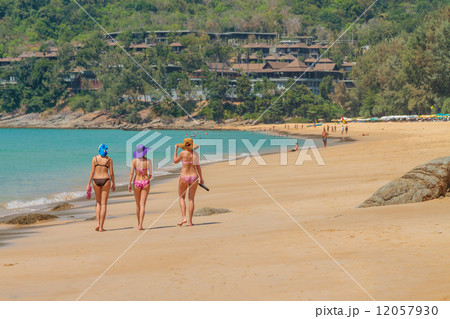 beach of Patong, Koh Phuket in Thailand 12057930
