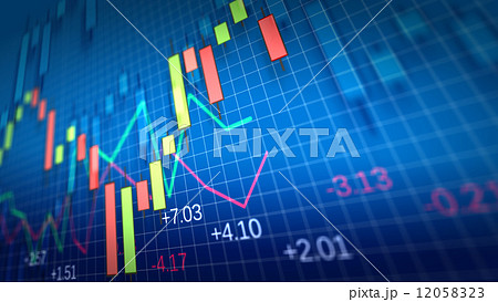 Stock Market Chart. Shallow Depth of Field. 12058323