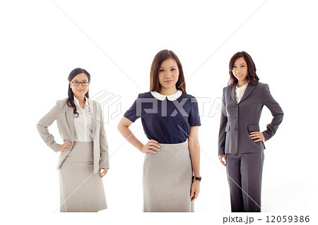 Asian Business Women on White Background Asian Business Women on White Background 12059386