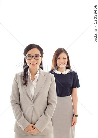 Asian Business Women on White Background 12059406