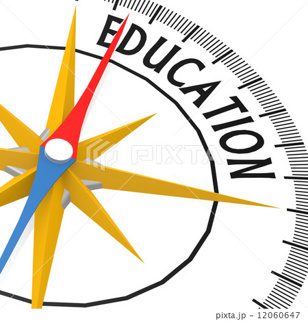 Compass with education word Compass with education word 12060647