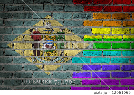 Dark brick wall - LGBT rights - Delaware 12061069