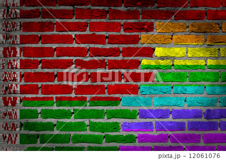 Dark brick wall - LGBT rights - Belarus 12061076
