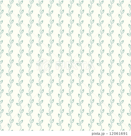 seamless vector pattern wavy branches with leaves background 12061691