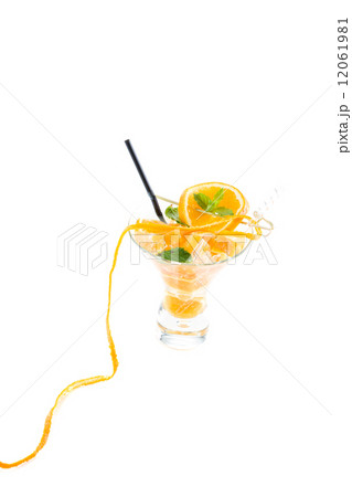 Fresh lime Mojito over white Fresh lime Mojito over white 12061981