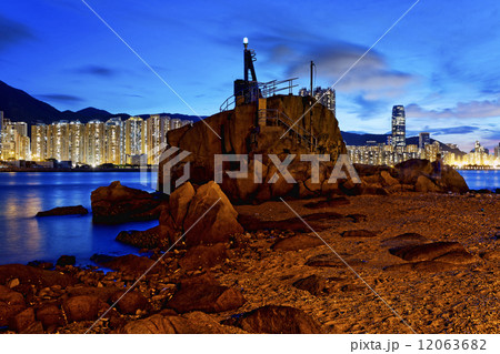 Hong Kong Lei Yue Mun sunset 12063682