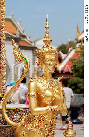 Kinnaree sculpture, Closeupの写真素材 [12064118] - PIXTA
