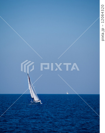 Sailing yacht in Lefkada Greece 12064320
