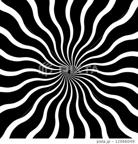 Black and White Abstract Psychedelic Art Background. Vector Illu 12066049