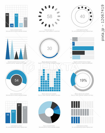 set of infographics elements 12067419