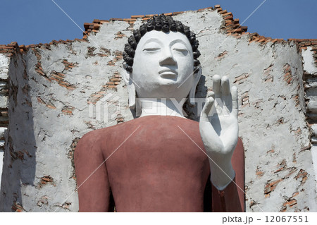 Beautiful white buddha in Thailand. Beautiful white buddha in Thailand. 12067551