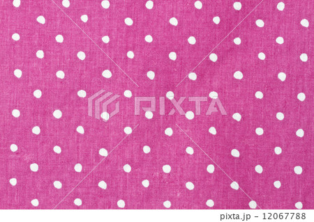 Pink and white dots fabric background Pink and white dots fabric background 12067788