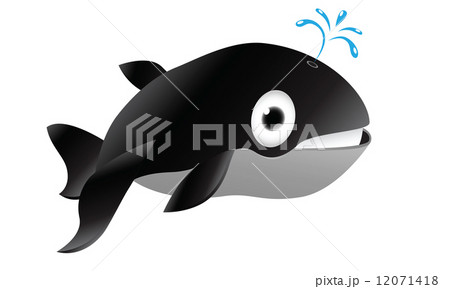 Cute whale cartoon 12071418