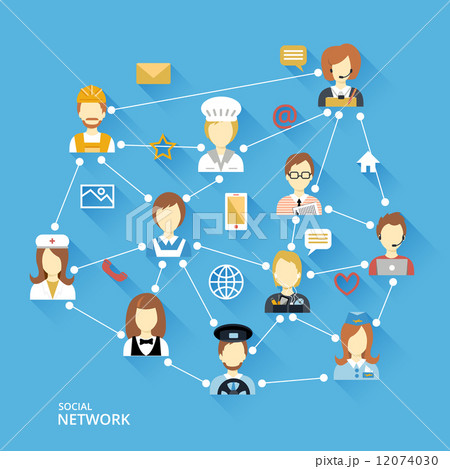 Global professional network concept 12074030