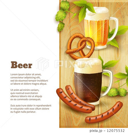 Beer and snacks border 12075532