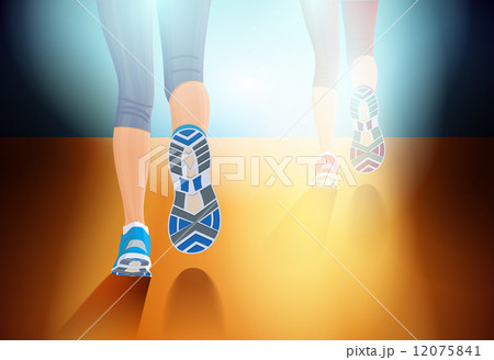 Running Peopleのイラスト素材
