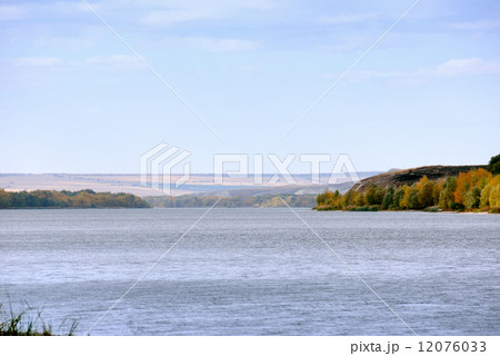 Coastline of the river Don. Russia. 12076033