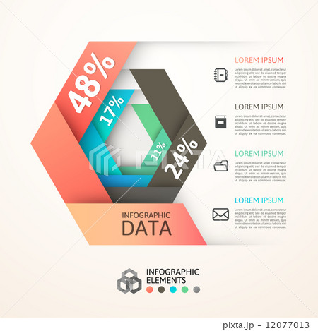 Modern business step origami style options banner 12077013