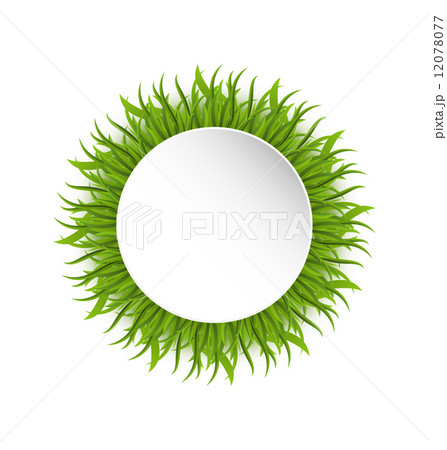 Summer grass circle, go green concept Summer grass circle, go green concept 12078077