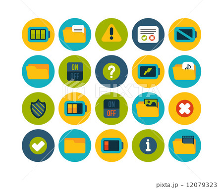 Flat icons set 10 Flat icons set 10 12079323