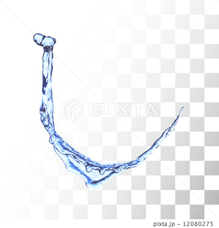 Blue water splash isolated on white Blue water splash isolated on white 12080275
