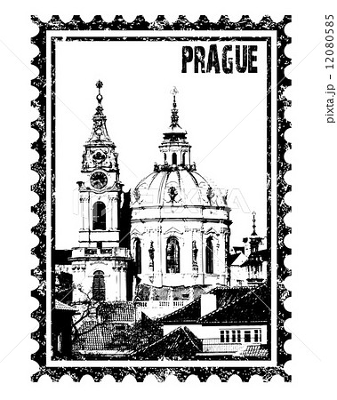 Church of St Nikolas in grunge style 12080585