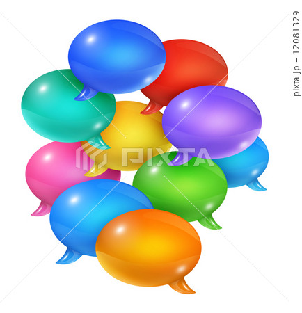 Group of speech bubbles 12081329