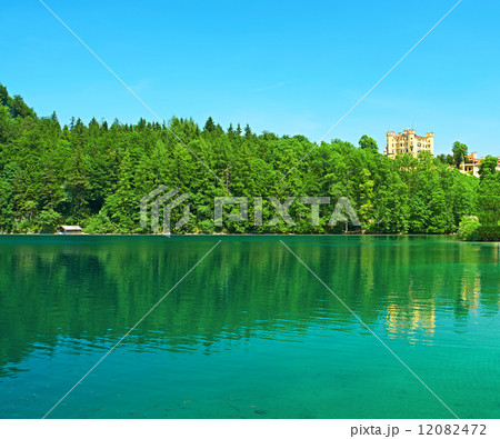 Alpsee lake at Hohenschwangau near Munich in Bavaria 12082472