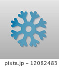 Origami vector snowflake 12082483