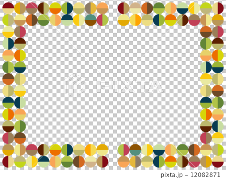 Colorful dot frame 12082871