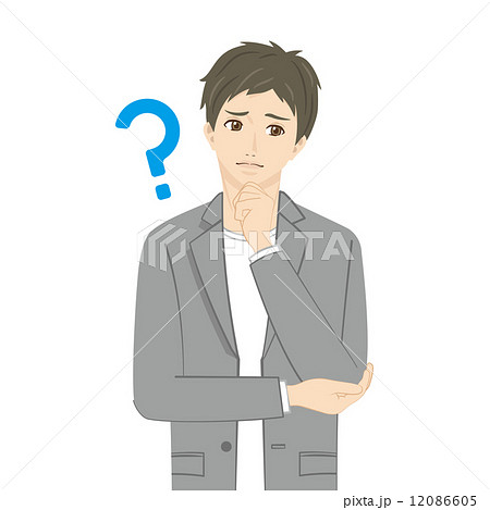考える　疑問　質問　不明 12086605